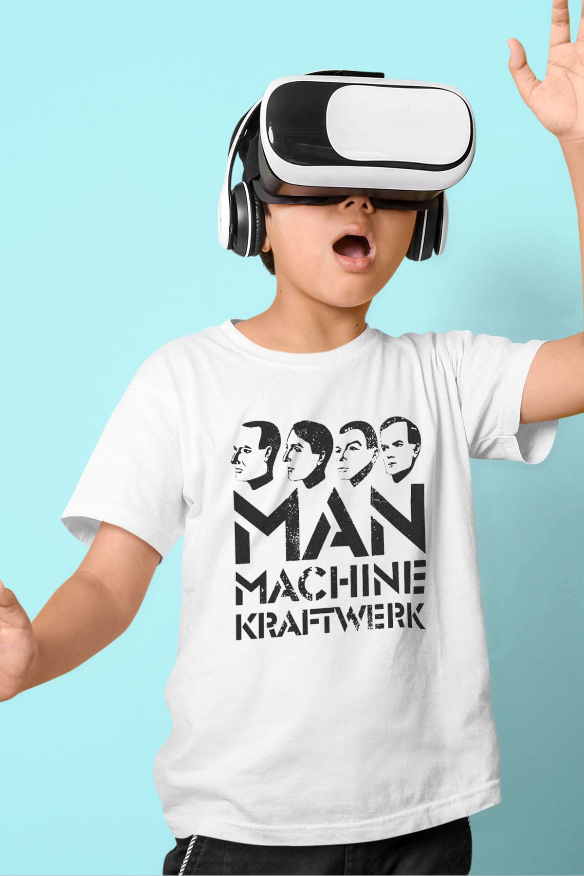 Kraftwerk Beyaz Unisex Çocuk Tişört