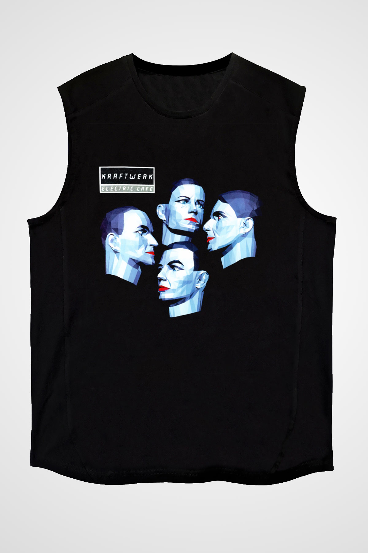 Kraftwerk Siyah Unisex Kolsuz Tişört