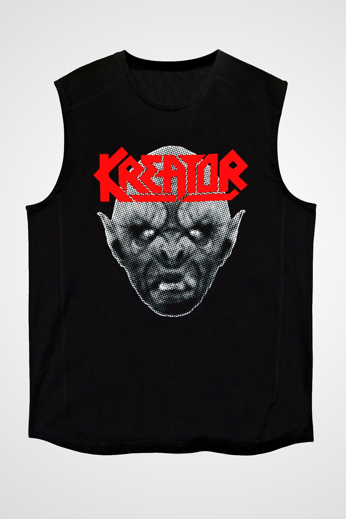 Kreator Siyah Unisex Kolsuz Tişört