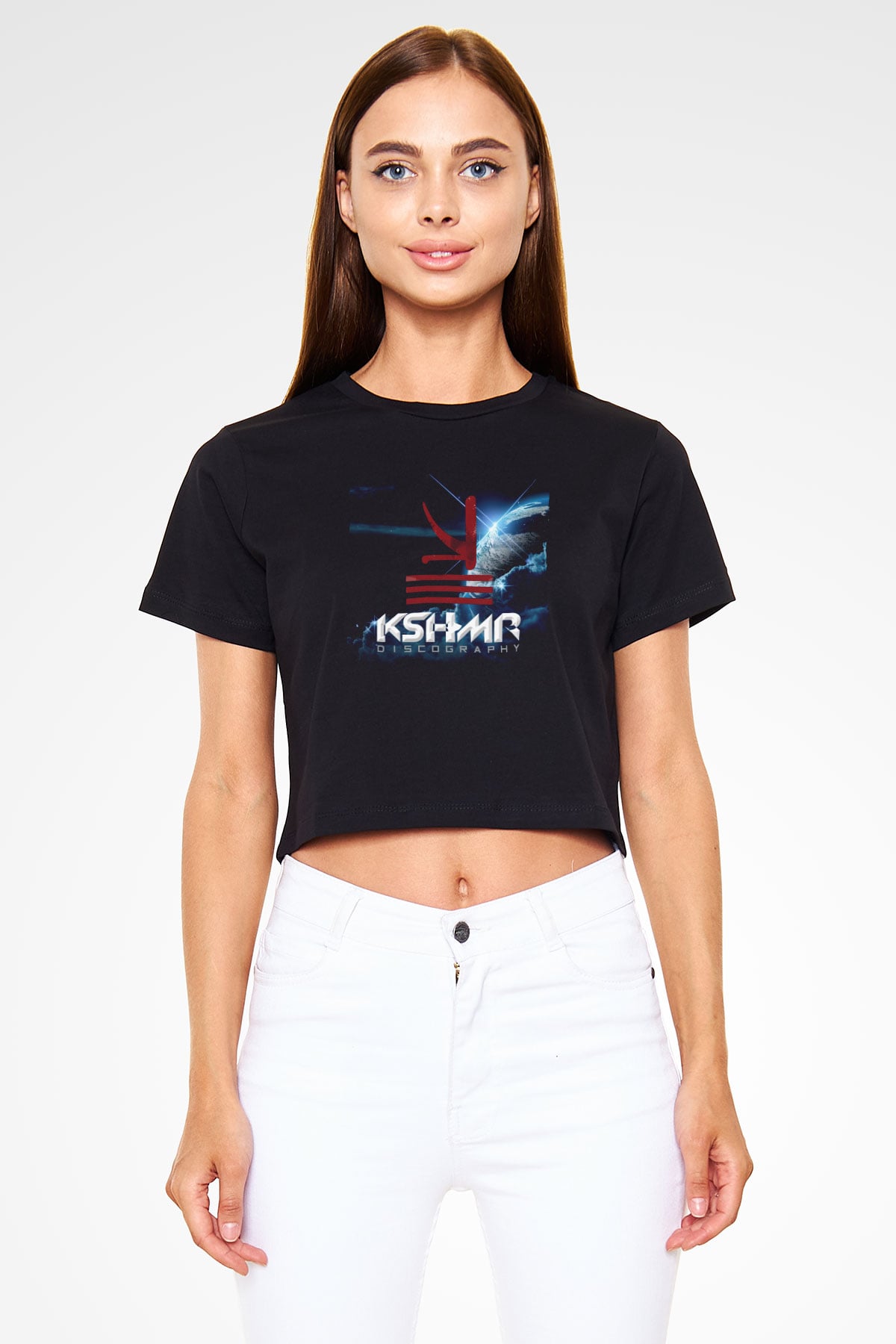 KSHMR Siyah  Crop Top Tişört