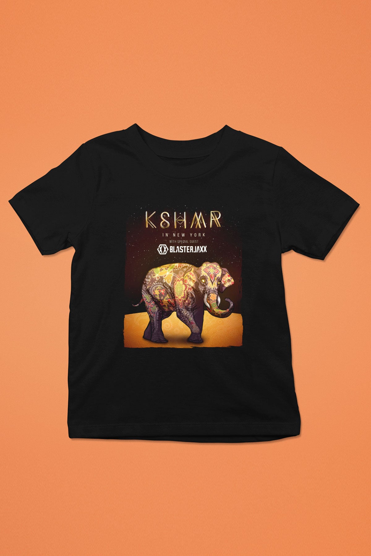 KSHMR Siyah Unisex Çocuk Tişört