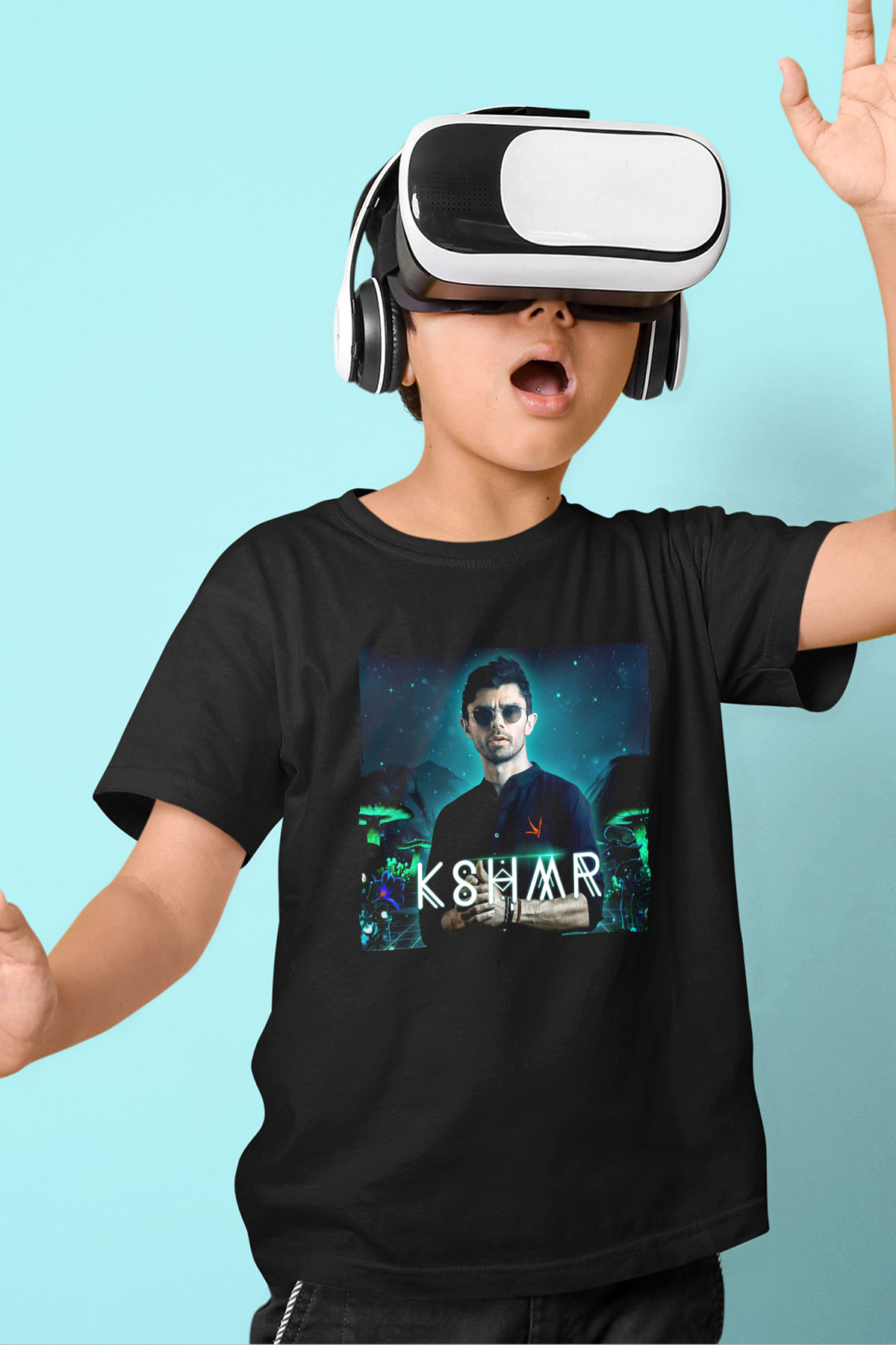KSHMR Siyah Unisex Çocuk Tişört