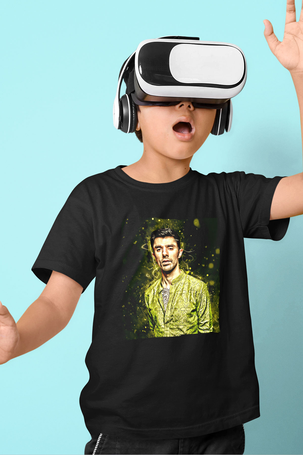 KSHMR Siyah Unisex Çocuk Tişört
