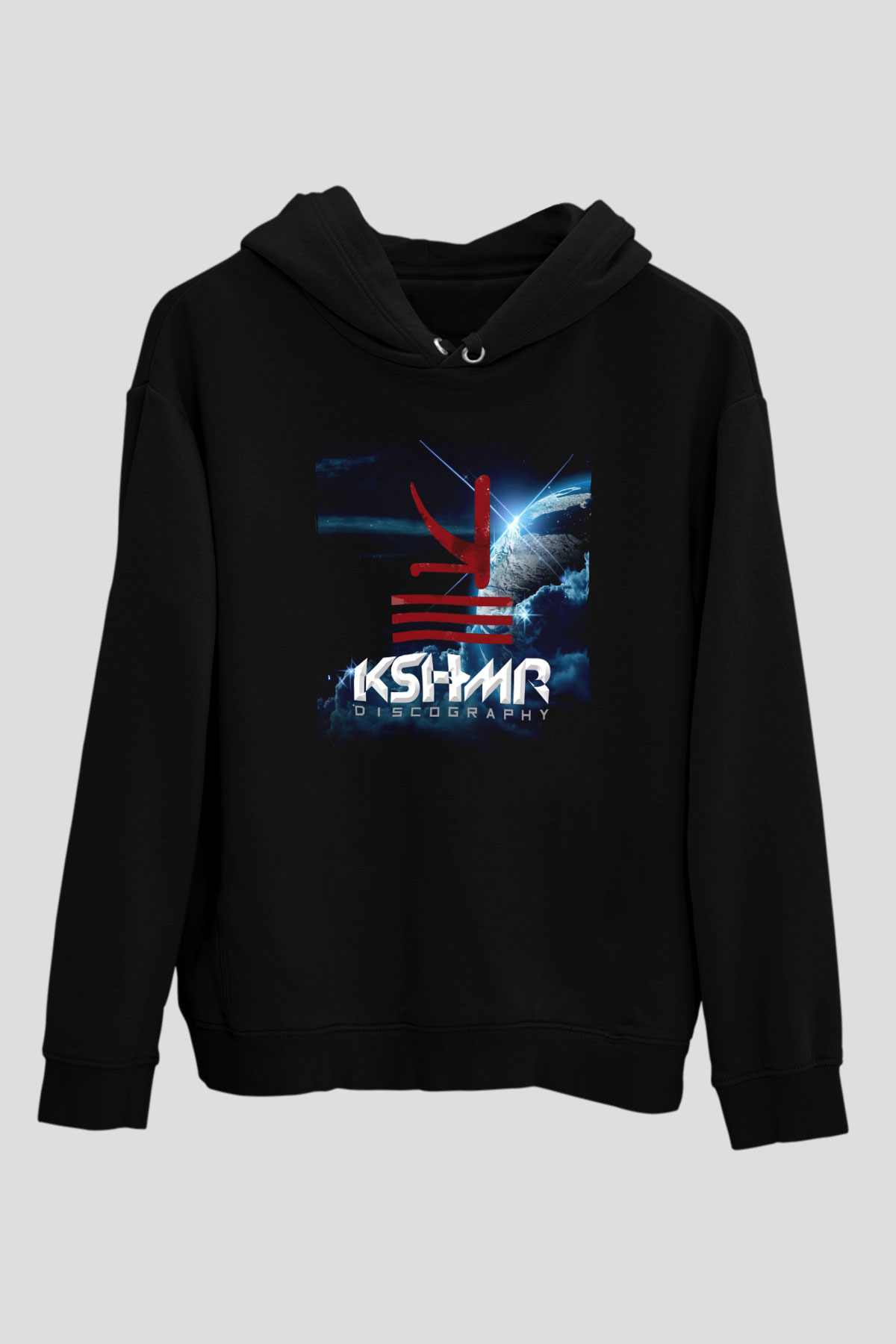 KSHMR Siyah Unisex Kapüşonlu Sweatshirt