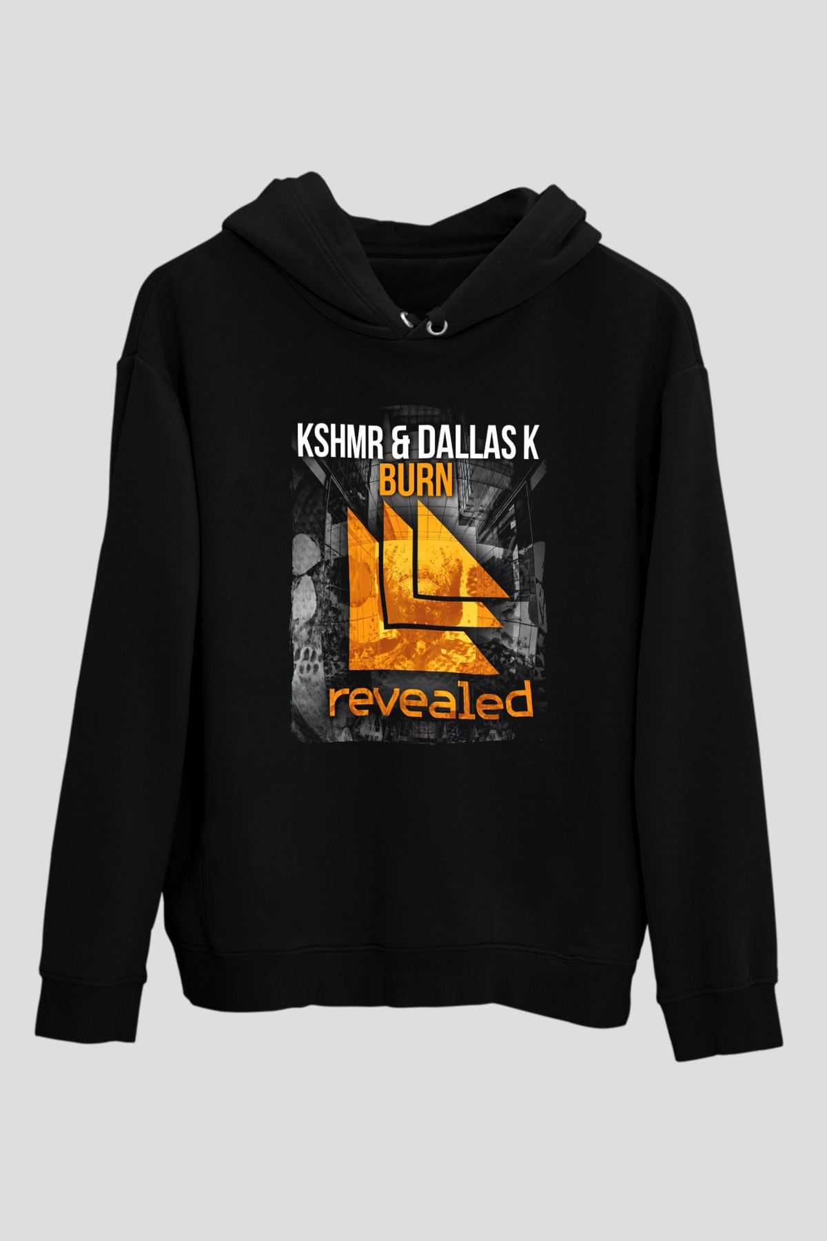 KSHMR Siyah Unisex Kapüşonlu Sweatshirt