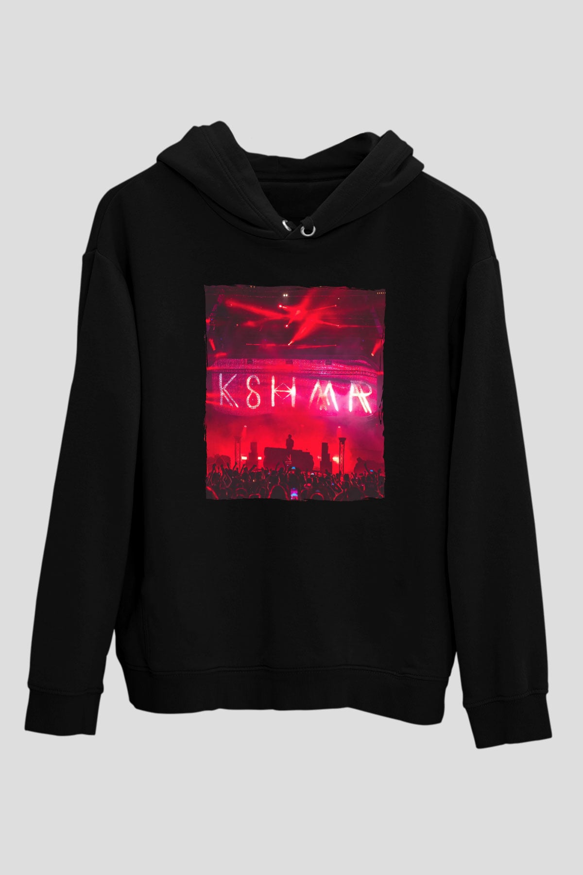 KSHMR Siyah Unisex Kapüşonlu Sweatshirt