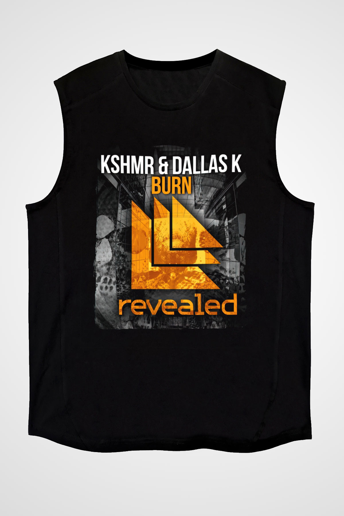 KSHMR Siyah Unisex Kolsuz Tişört