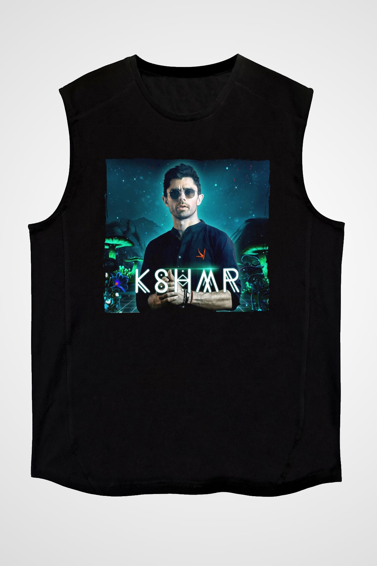 KSHMR Siyah Unisex Kolsuz Tişört