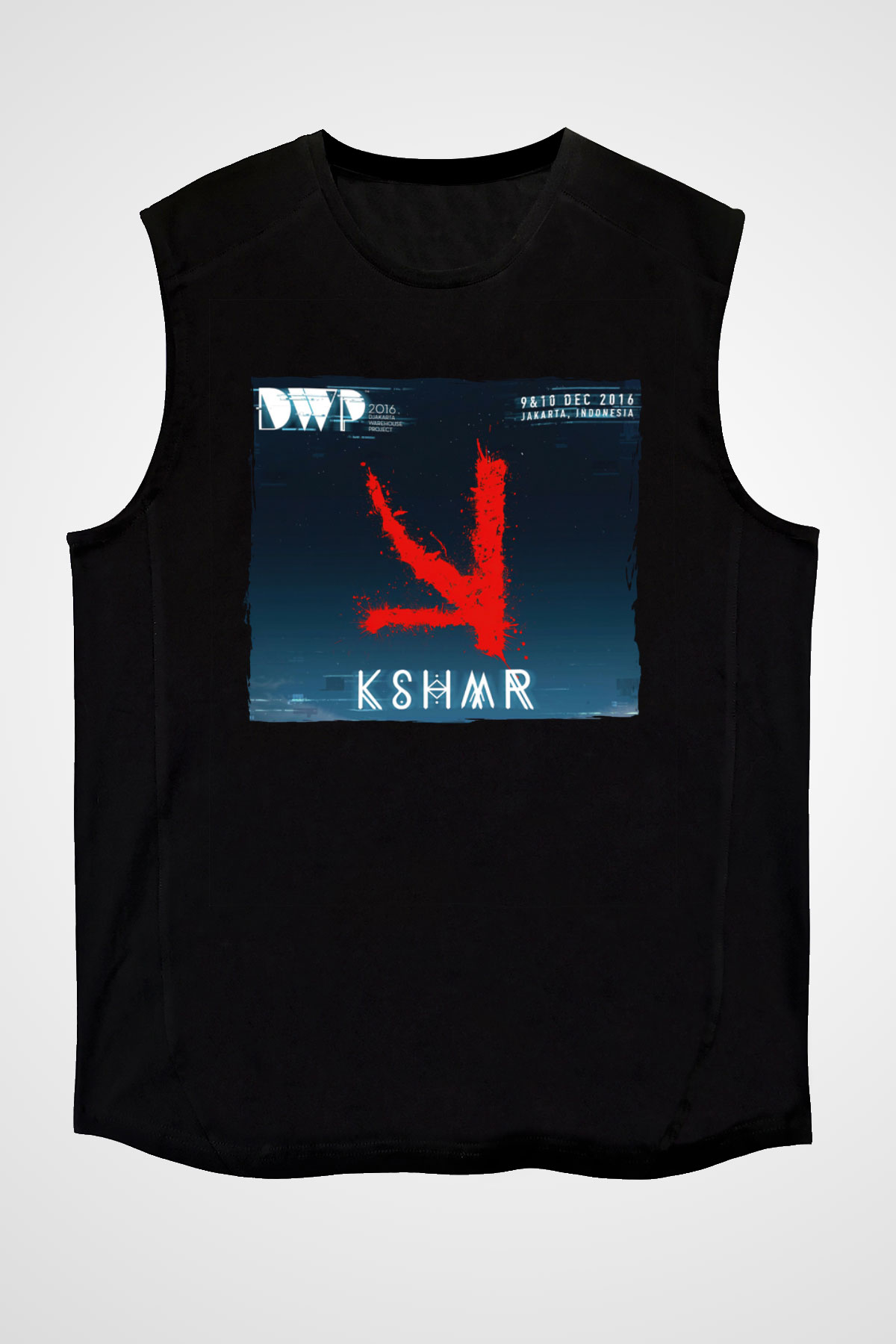KSHMR Siyah Unisex Kolsuz Tişört