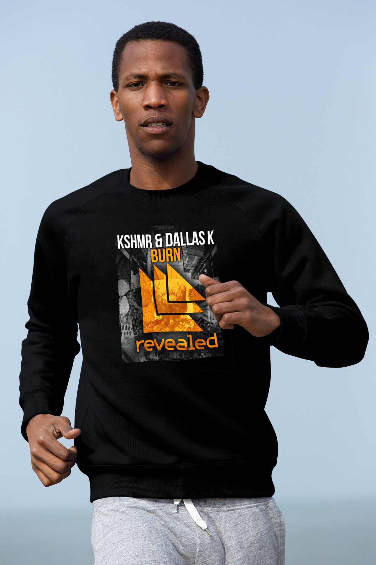 KSHMR Siyah Unisex Sweatshirt