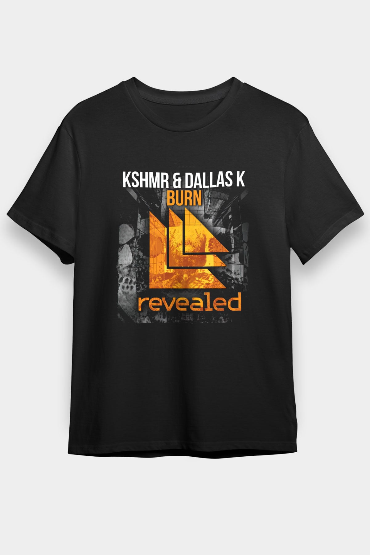 KSHMR Siyah Unisex Tişört T-Shirt - TişörtFabrikası