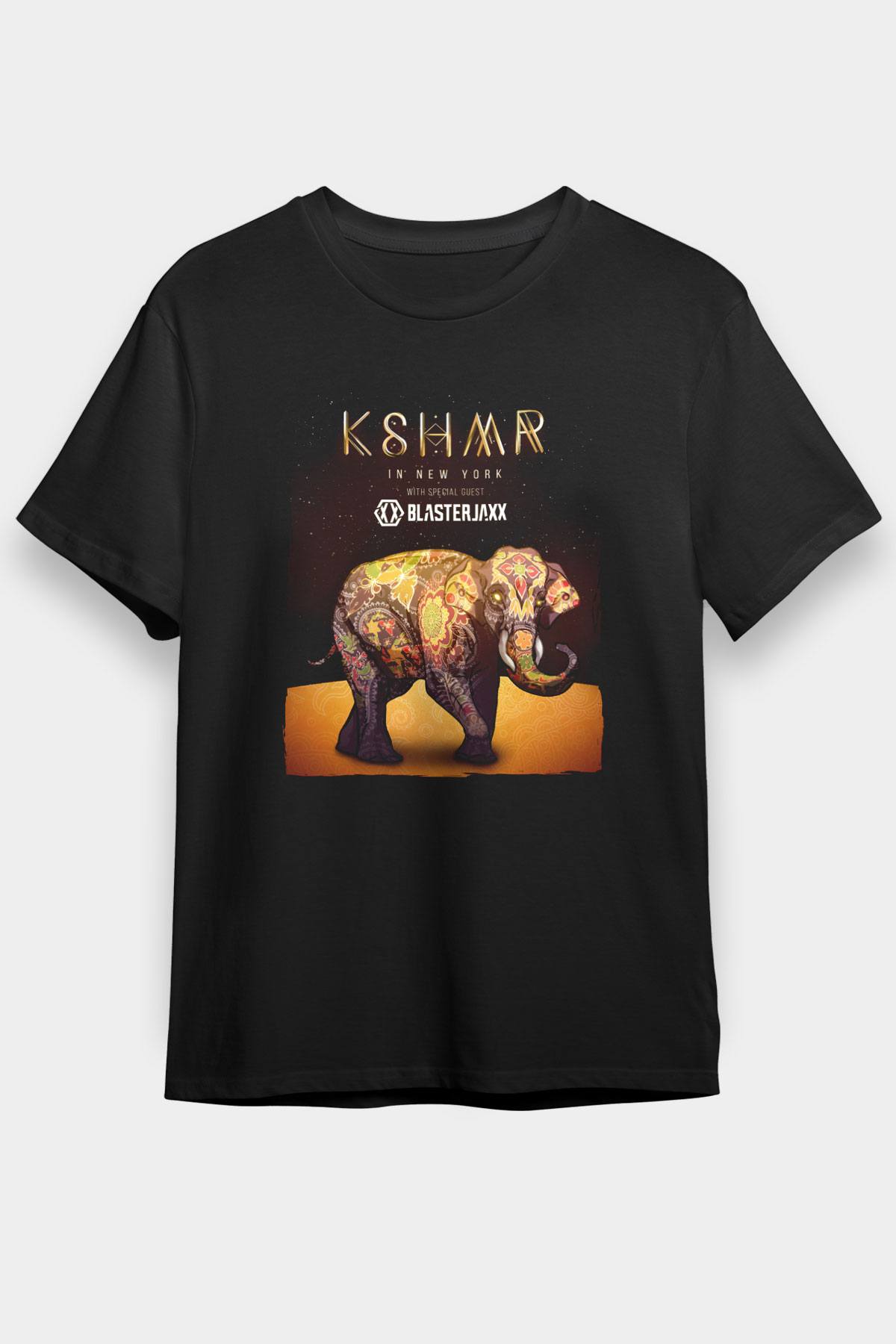 KSHMR Siyah Unisex Tişört T-Shirt - TişörtFabrikası