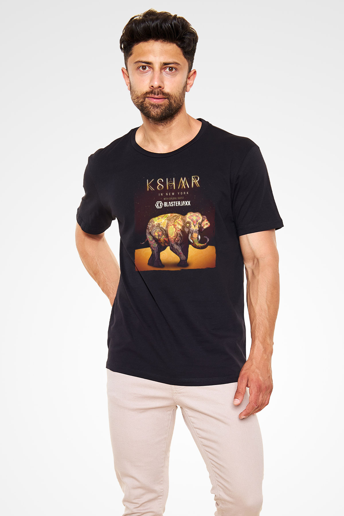KSHMR Siyah Unisex Tişört T-Shirt - TişörtFabrikası