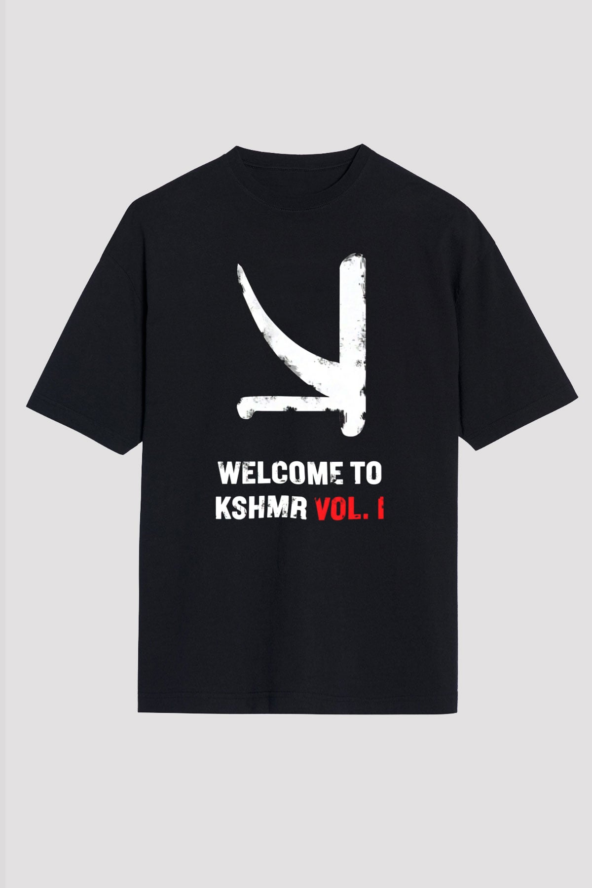 KSHMR Siyah Oversize Tişört Oversize T-shirt - TişörtFabrikası