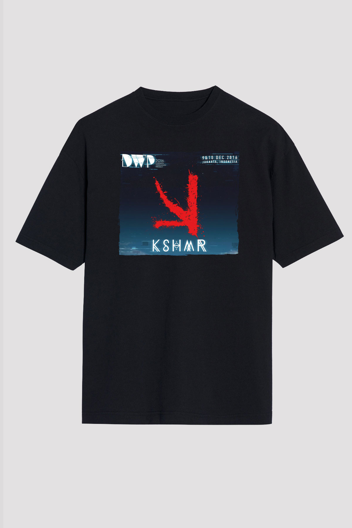 KSHMR Siyah Oversize Tişört Oversize T-shirt - TişörtFabrikası