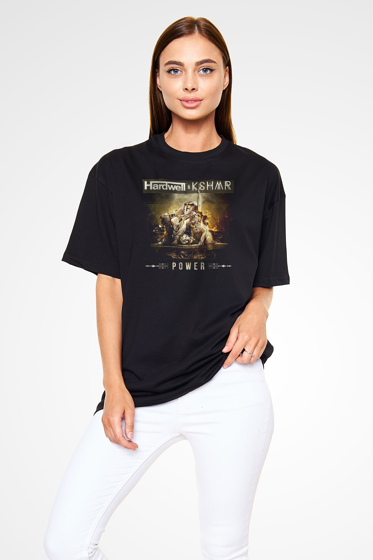 KSHMR Siyah Oversize Tişört Oversize T-shirt - TişörtFabrikası
