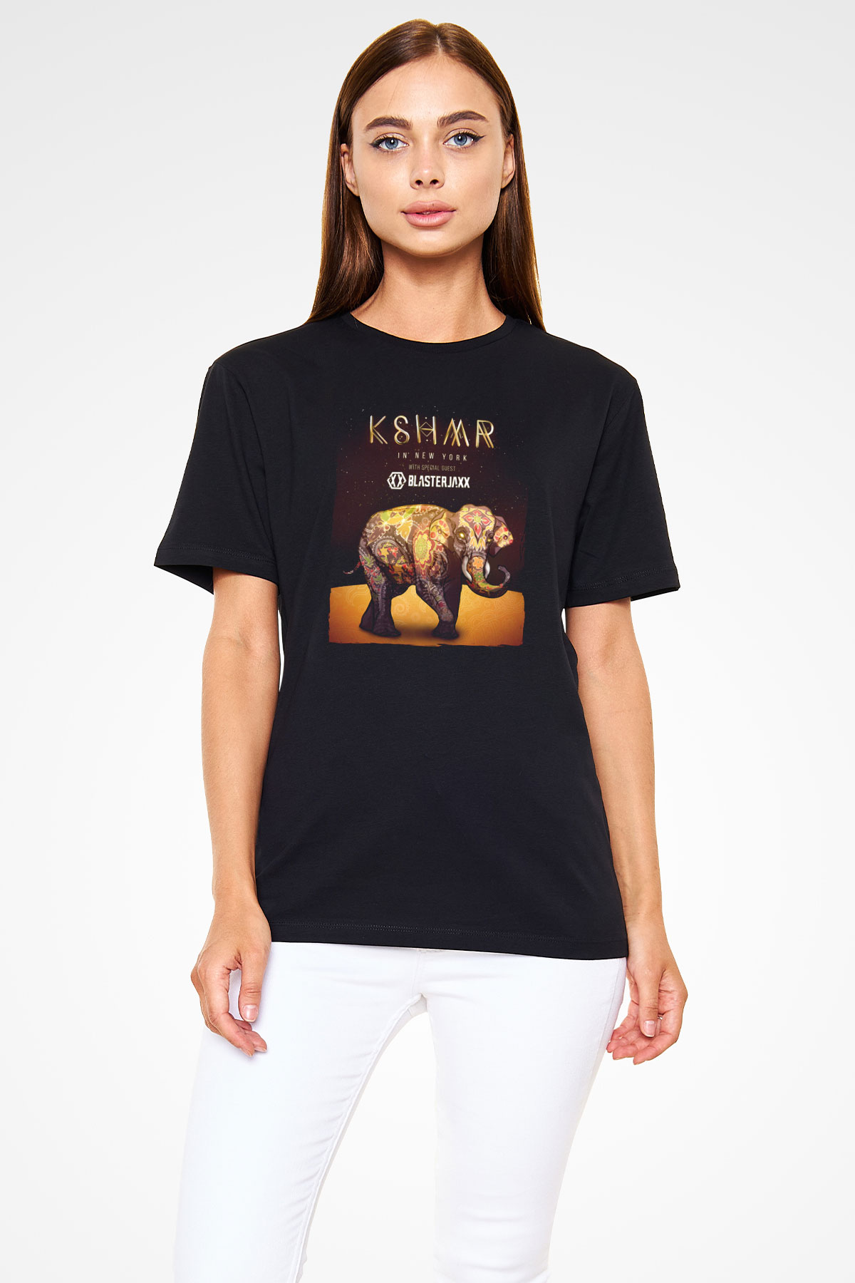 KSHMR Siyah Unisex Tişört T-Shirt - TişörtFabrikası