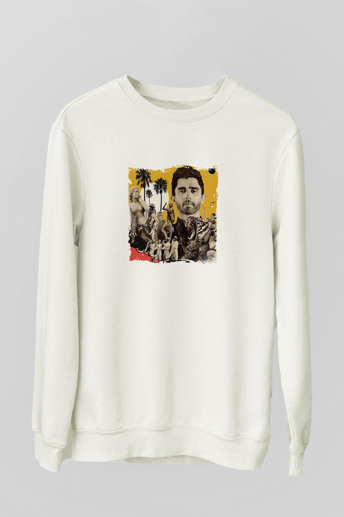 KSHMRBaskılı Beyaz Sweatshirt