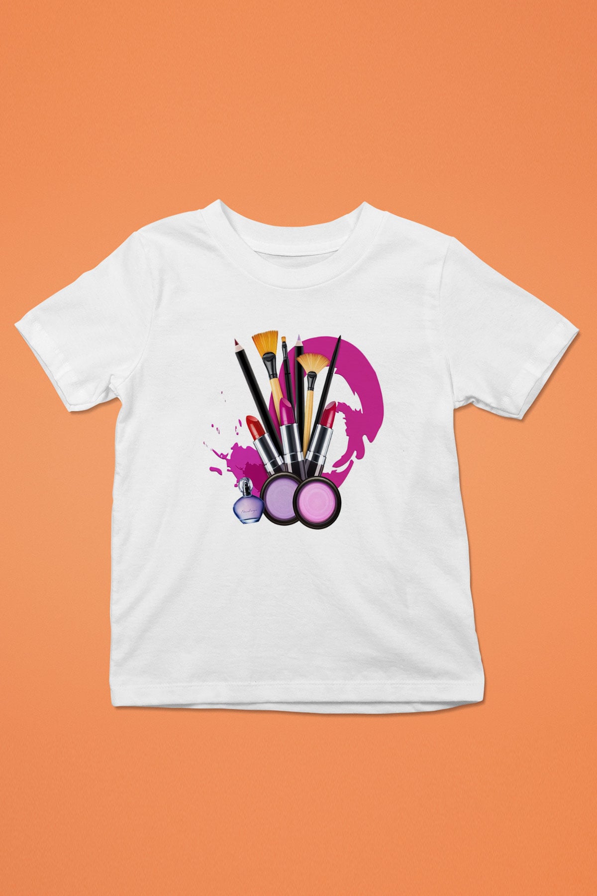 Kuaför Baskılı Beyaz Unisex Çocuk Tişört