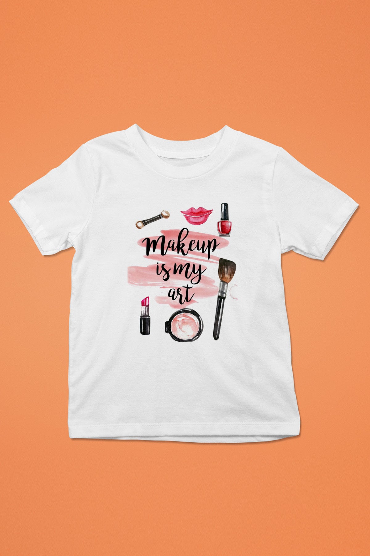 Kuaför Baskılı Beyaz Unisex Çocuk Tişört