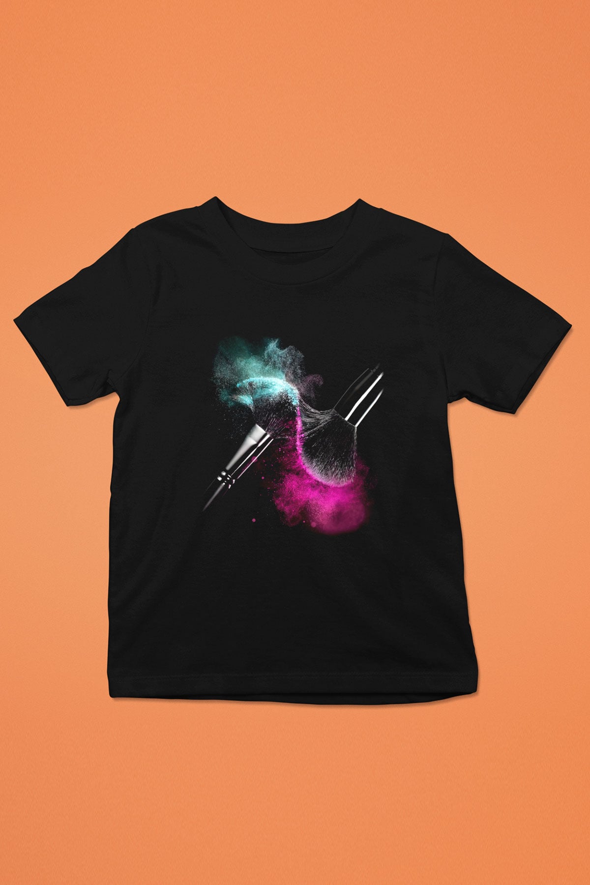 Kuaför Baskılı Siyah Unisex Çocuk Tişört