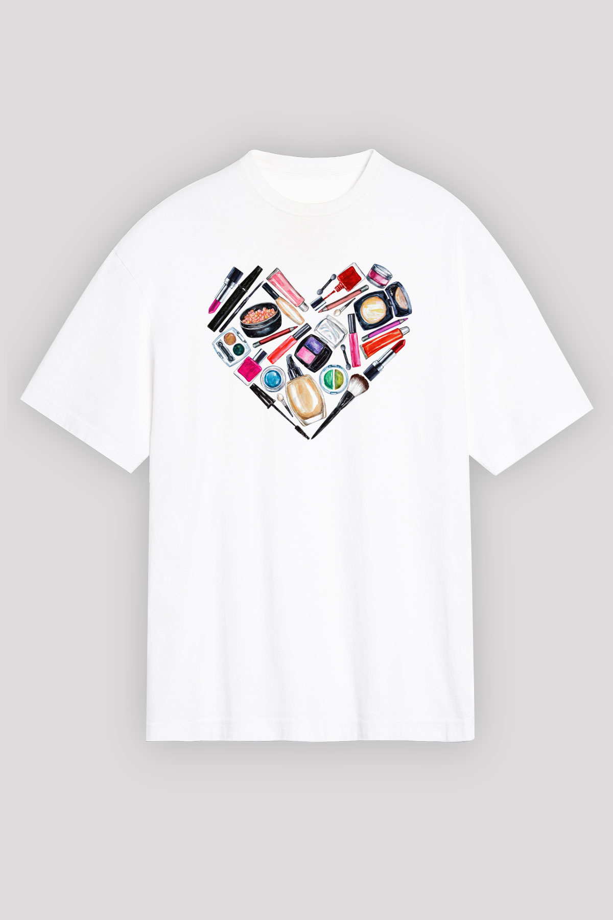 Kuaför Beyaz Unisex Oversize Tişört T-Shirt