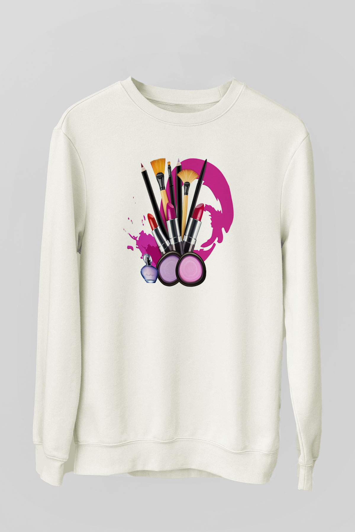 Kuaför Beyaz Unisex Sweatshirt