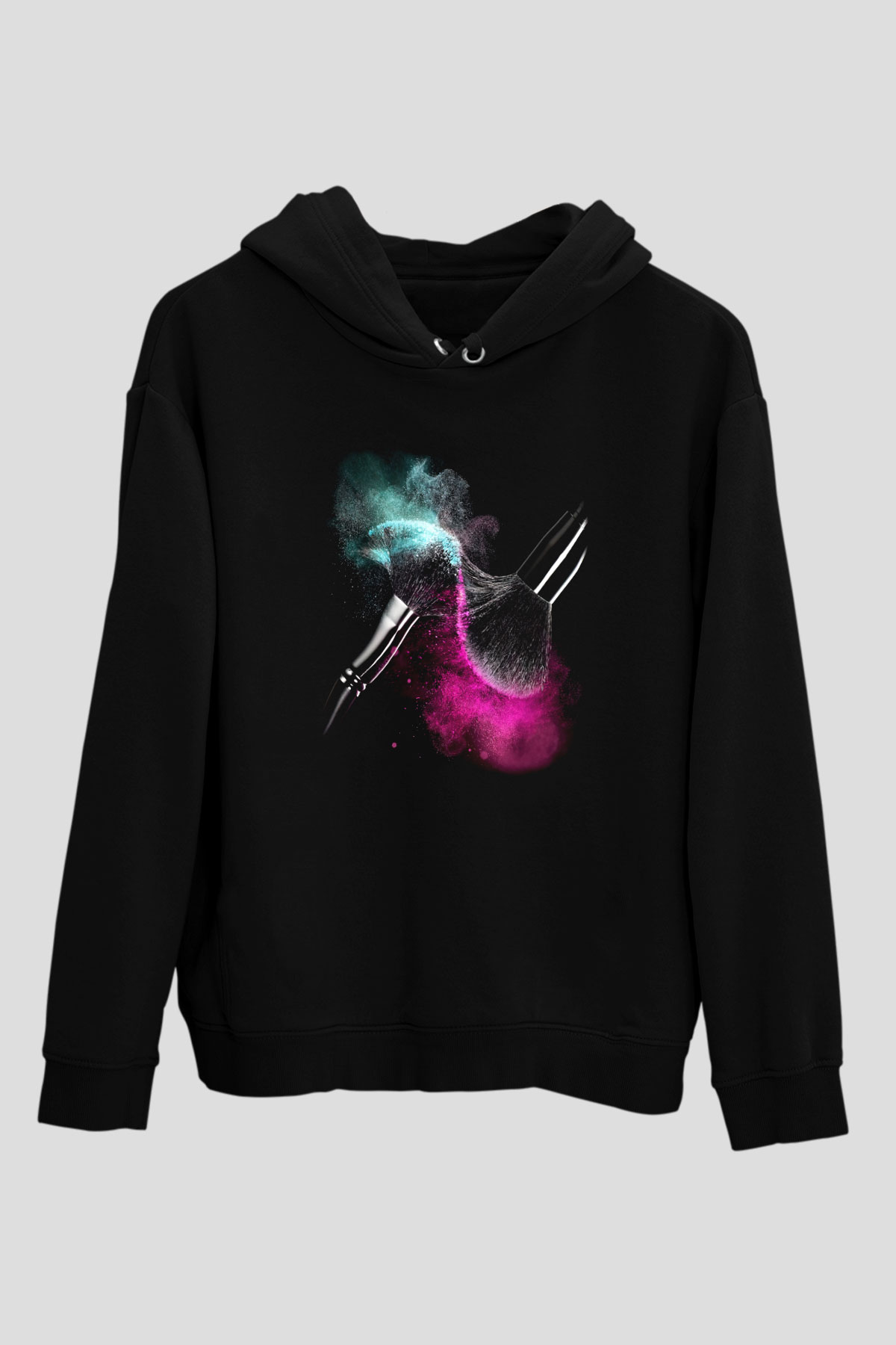 Kuaför Siyah Unisex Kapşonlu Sweatshirt