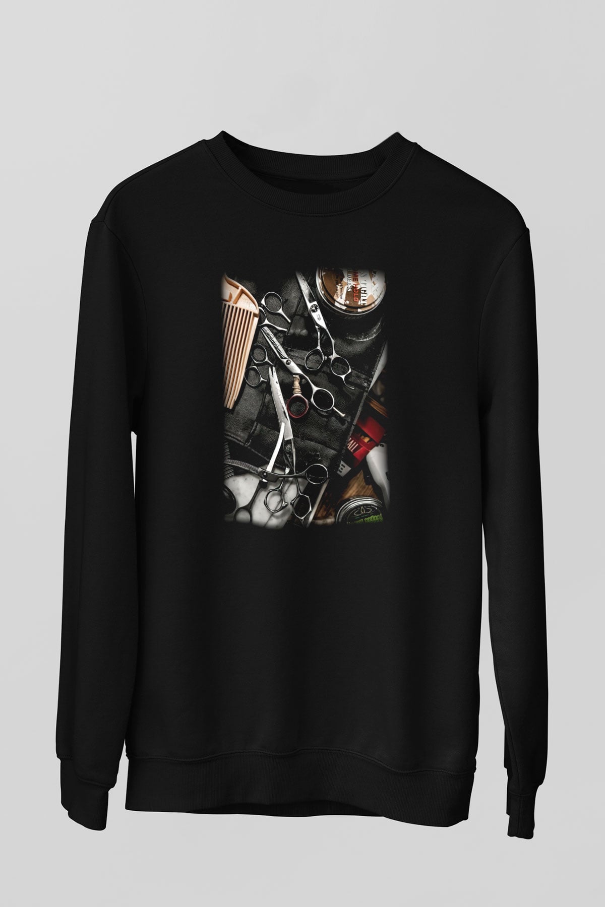 Kuaför Siyah Unisex Sweatshirt