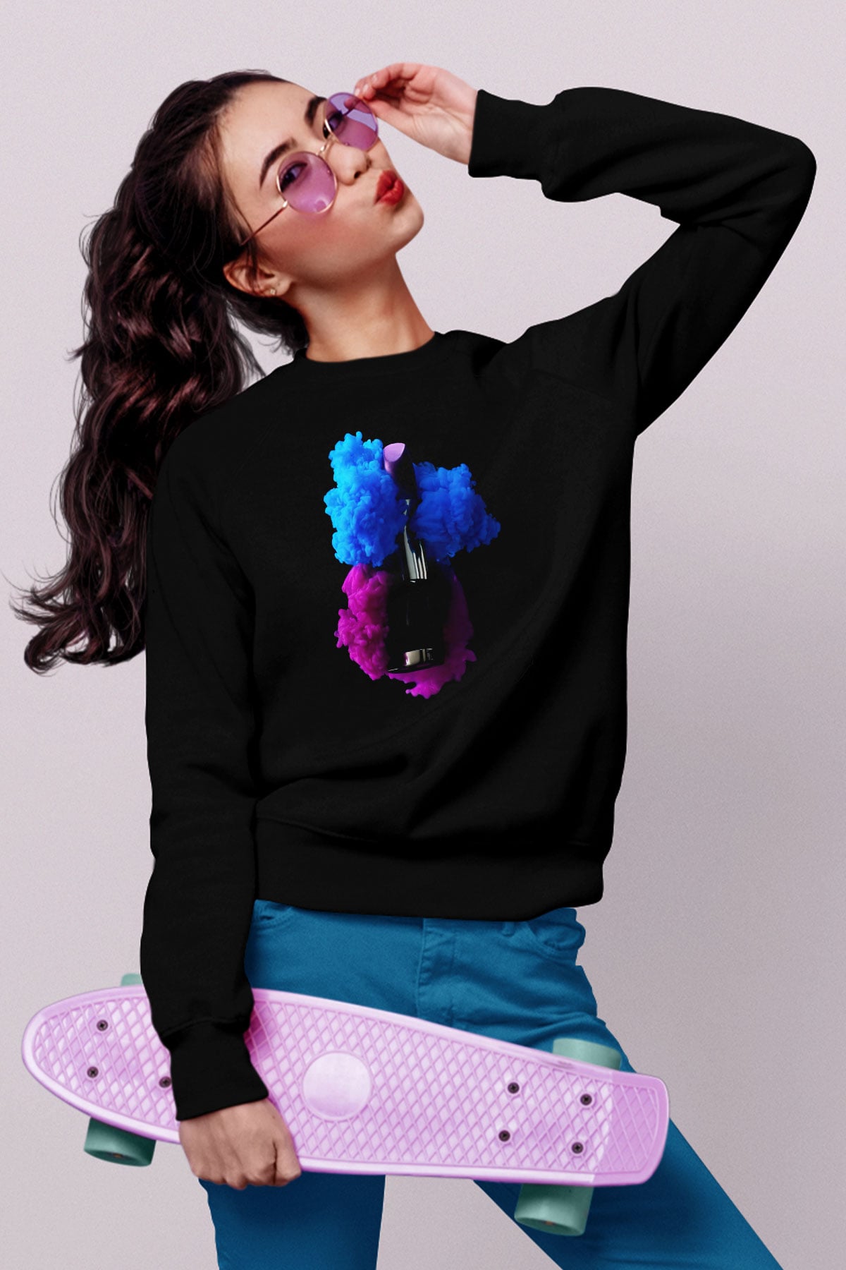 Kuaför Siyah Unisex Sweatshirt