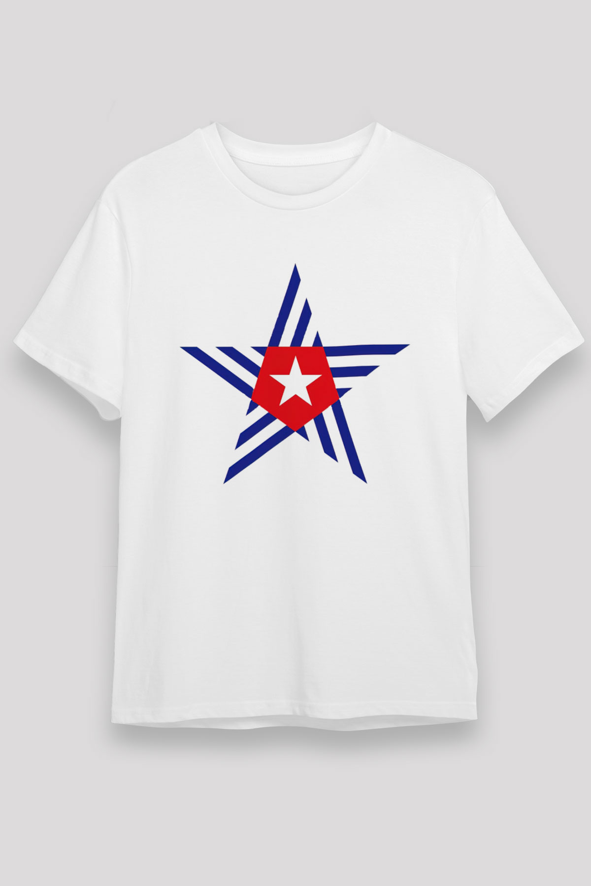 Küba Beyaz Unisex Tişört T-Shirt - TişörtFabrikası