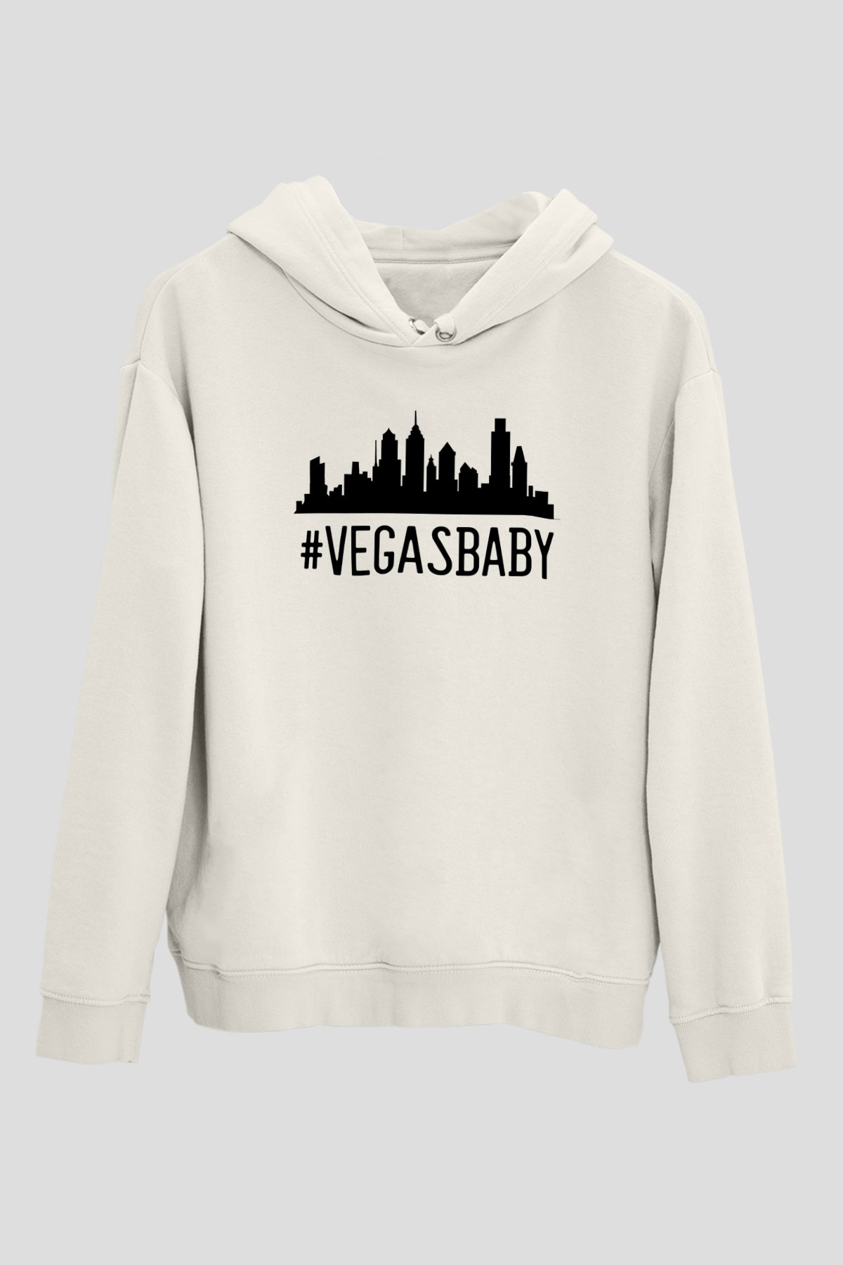 Kumarbaz Beyaz Unisex Kapüşonlu Sweatshirt