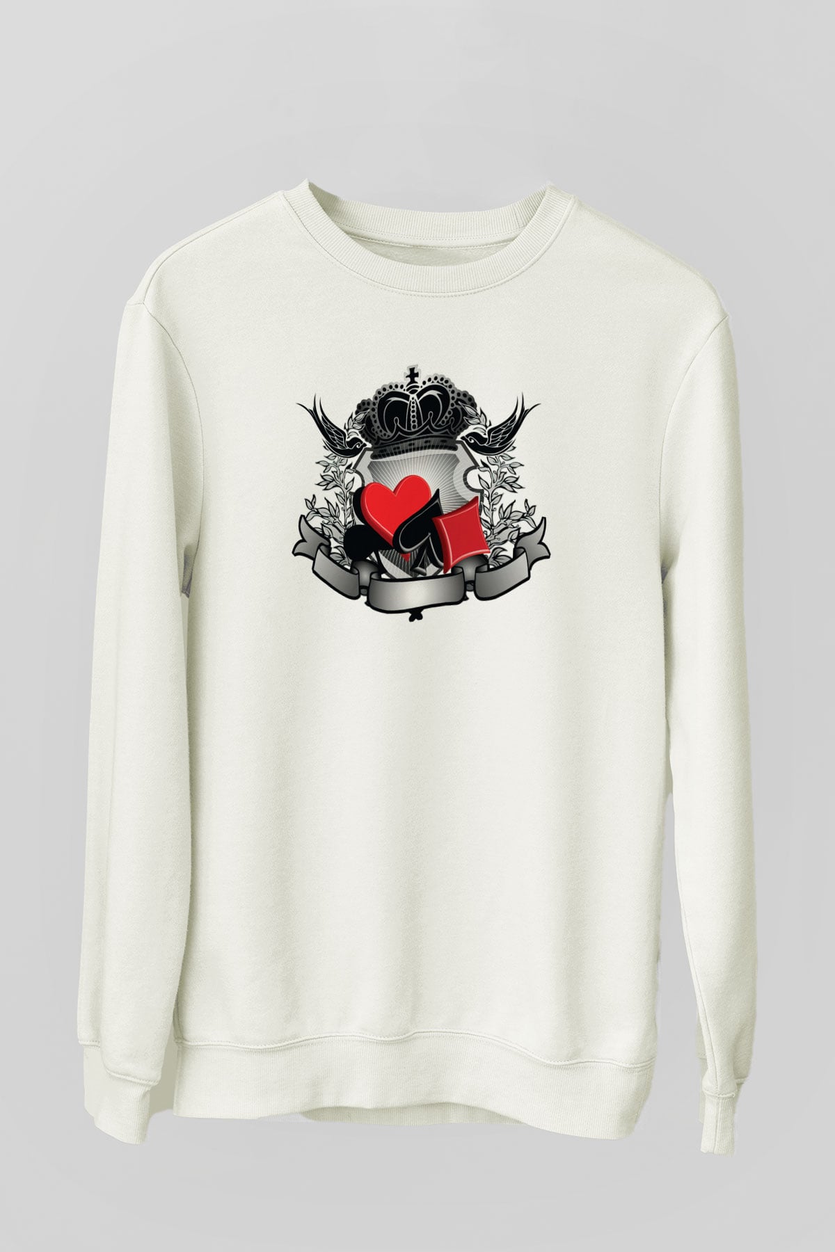 Kumarbaz Beyaz Unisex Sweatshirt