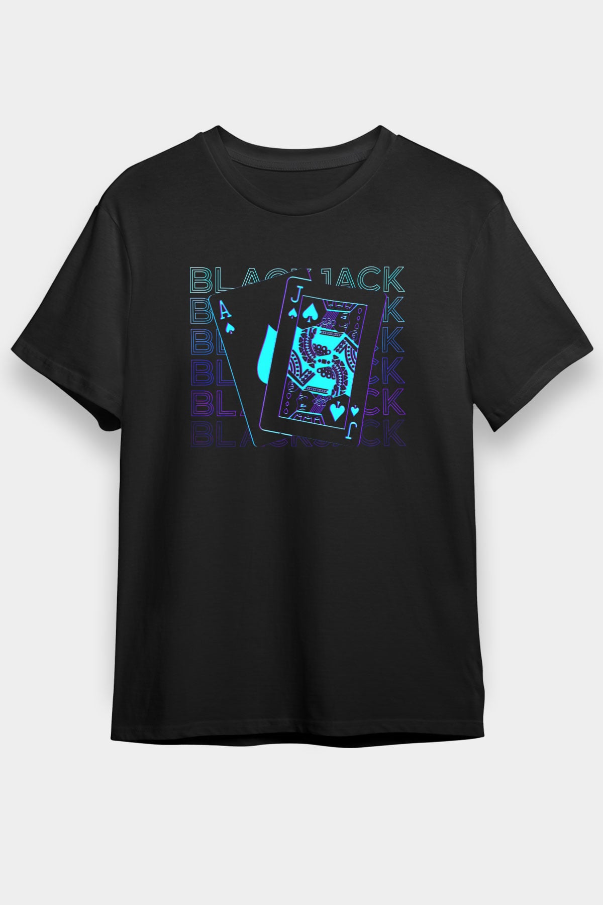 Kumarbaz Siyah Unisex Tişört T-Shirt - TişörtFabrikası