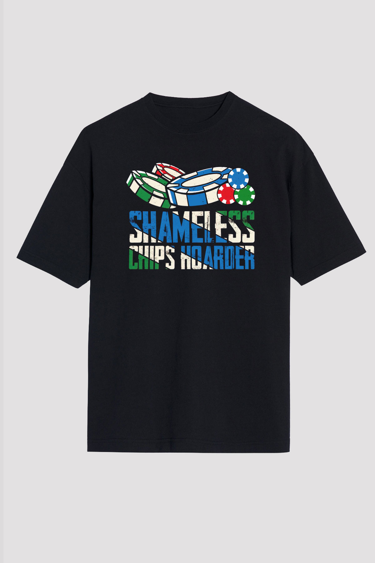 Kumarbaz Siyah Oversize Tişört Oversize T-shirt - TişörtFabrikası