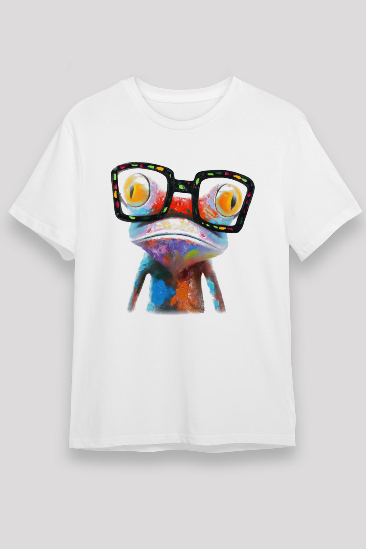 Kurbağa Beyaz Unisex Tişört T-Shirt - TişörtFabrikası