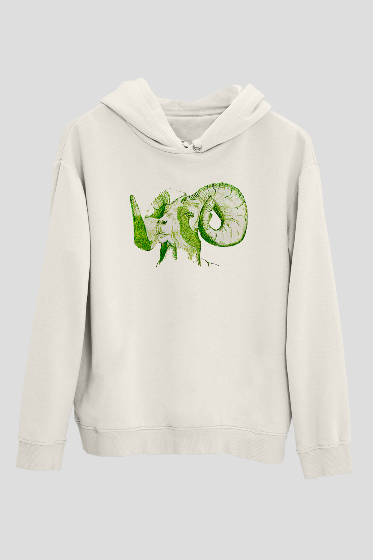 Kurban Bayramı Baskılı Beyaz Unisex Kapüşonlu Sweatshirt