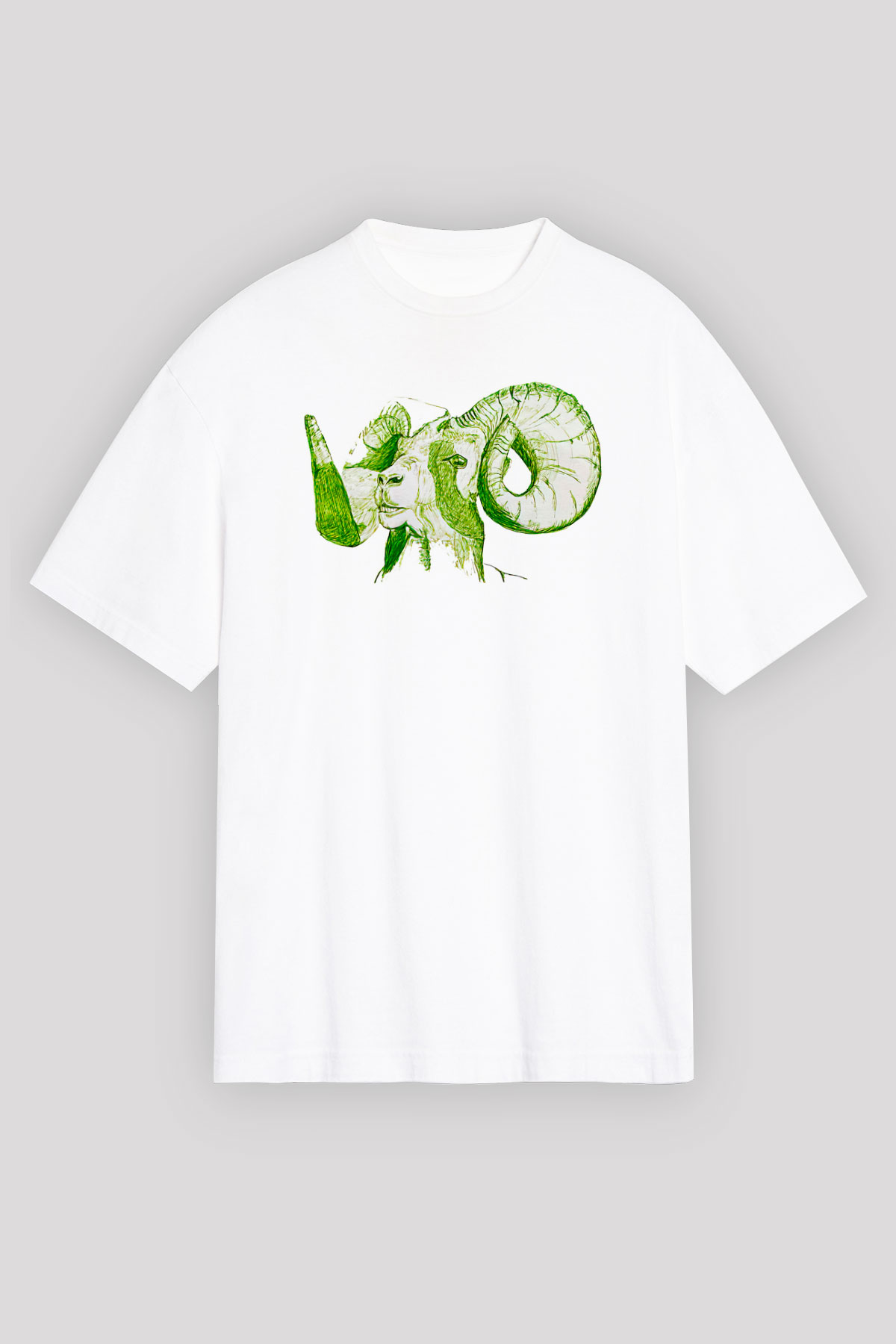 Kurban Bayramı Baskılı Beyaz Unisex Oversize Tişört - Tshirt