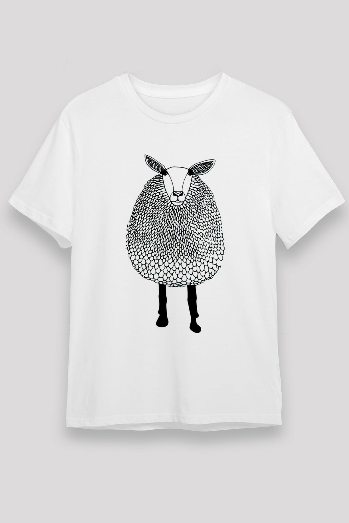 Kurban Bayramı Baskılı Unisex Beyaz Tişört - Tshirt
