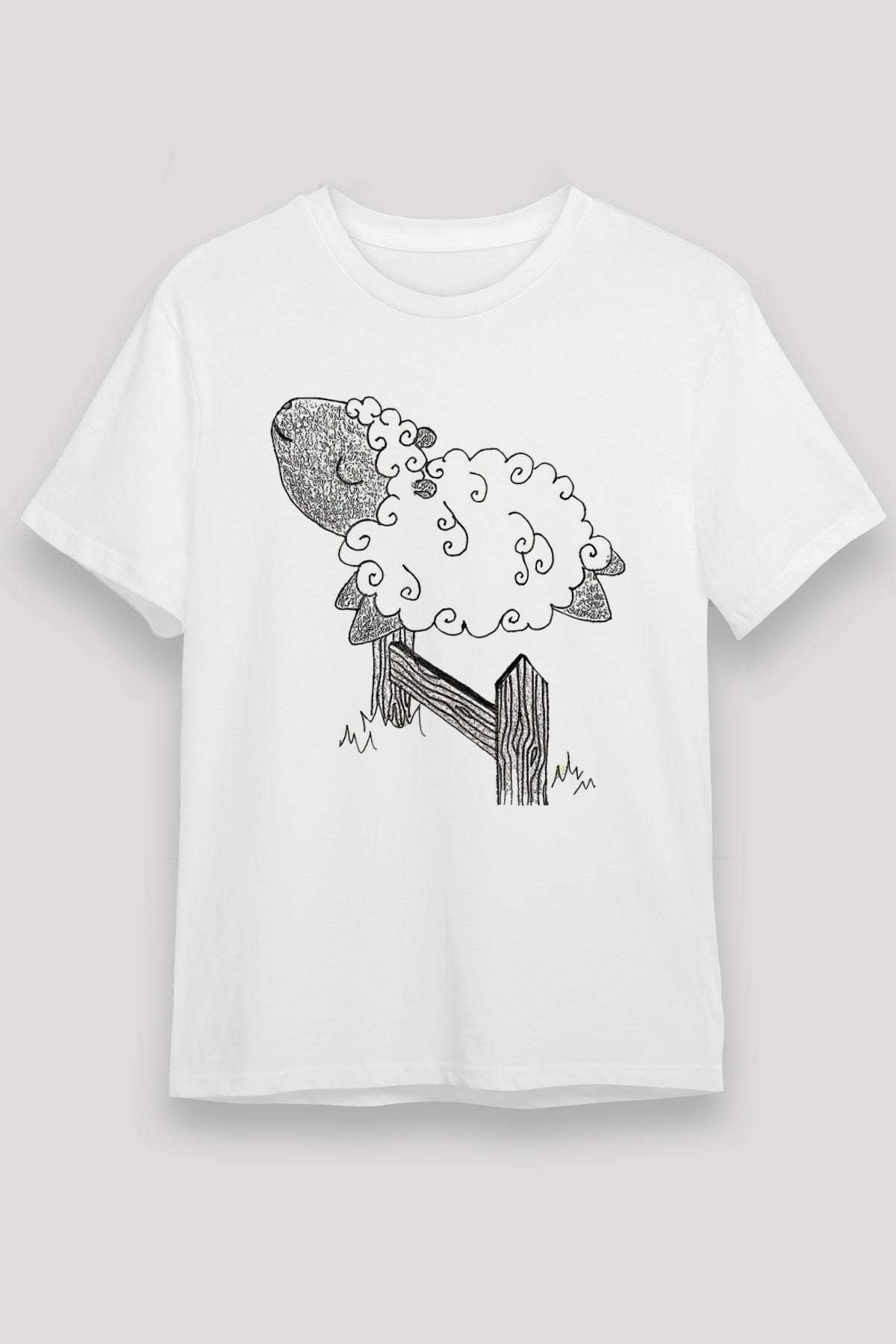 Kurban Bayramı Baskılı Unisex Beyaz Tişört - Tshirt