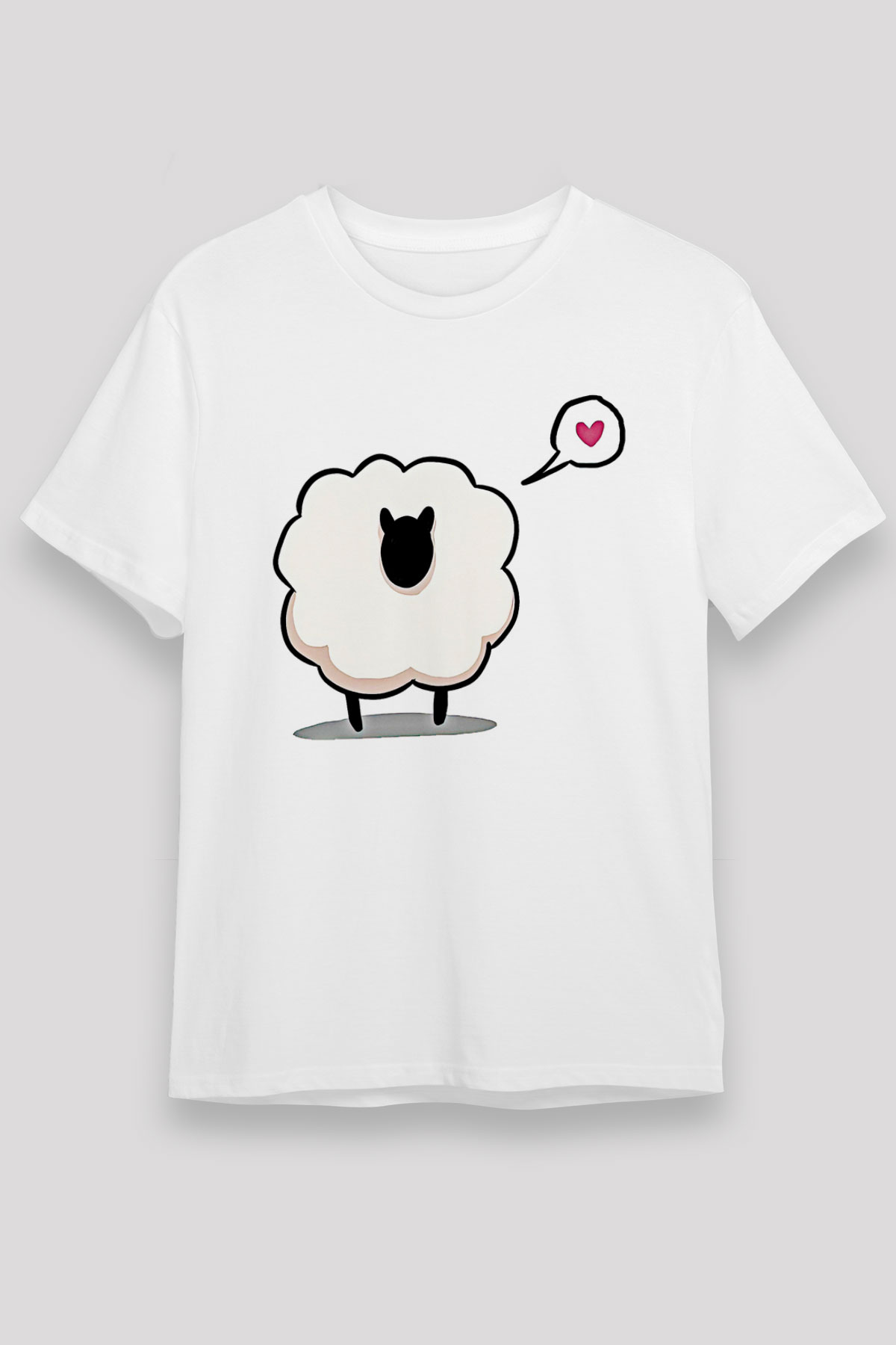 Kurban Bayramı Baskılı Unisex Beyaz Tişört - Tshirt