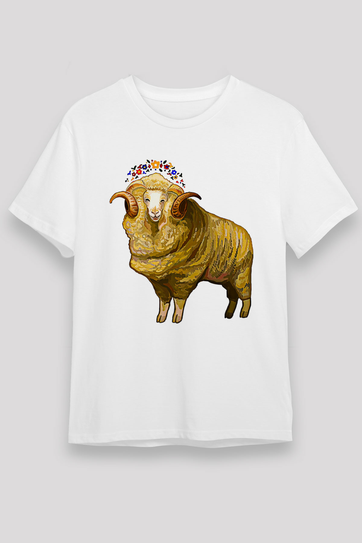 Kurban Bayramı Baskılı Unisex Beyaz Tişört - Tshirt
