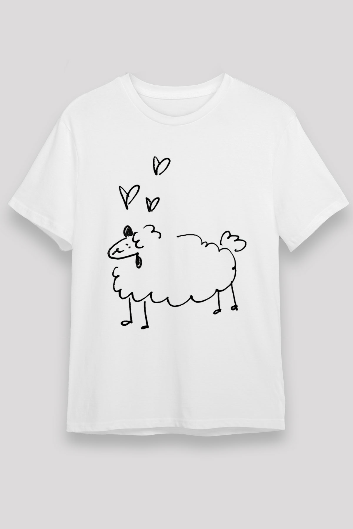Kurban Bayramı Baskılı Unisex Beyaz Tişört - Tshirt