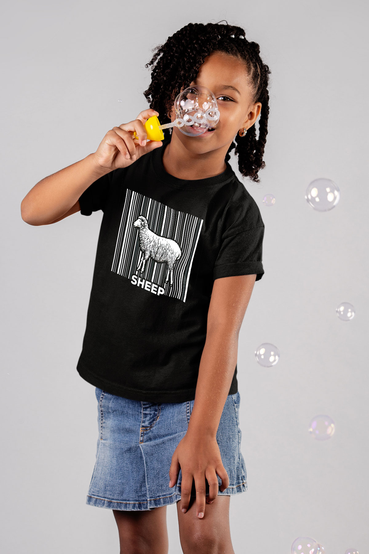 Kurban Bayramı Baskılı Unisex Siyah Çocuk Tişört - Tshirt