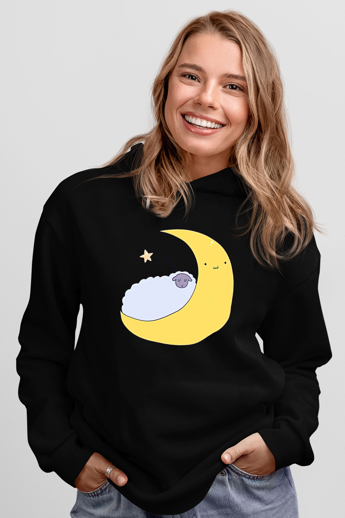 Kurban Bayramı Baskılı Unisex Siyah Hoodie
