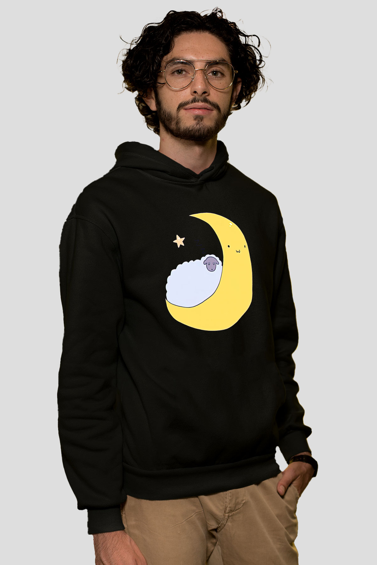 Kurban Bayramı Baskılı Unisex Siyah Hoodie