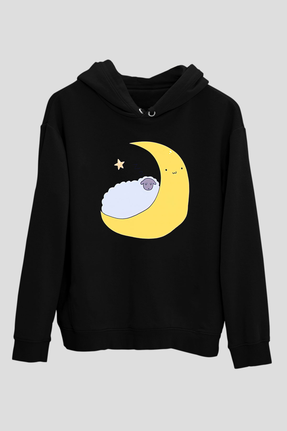 Kurban Bayramı Baskılı Unisex Siyah Hoodie