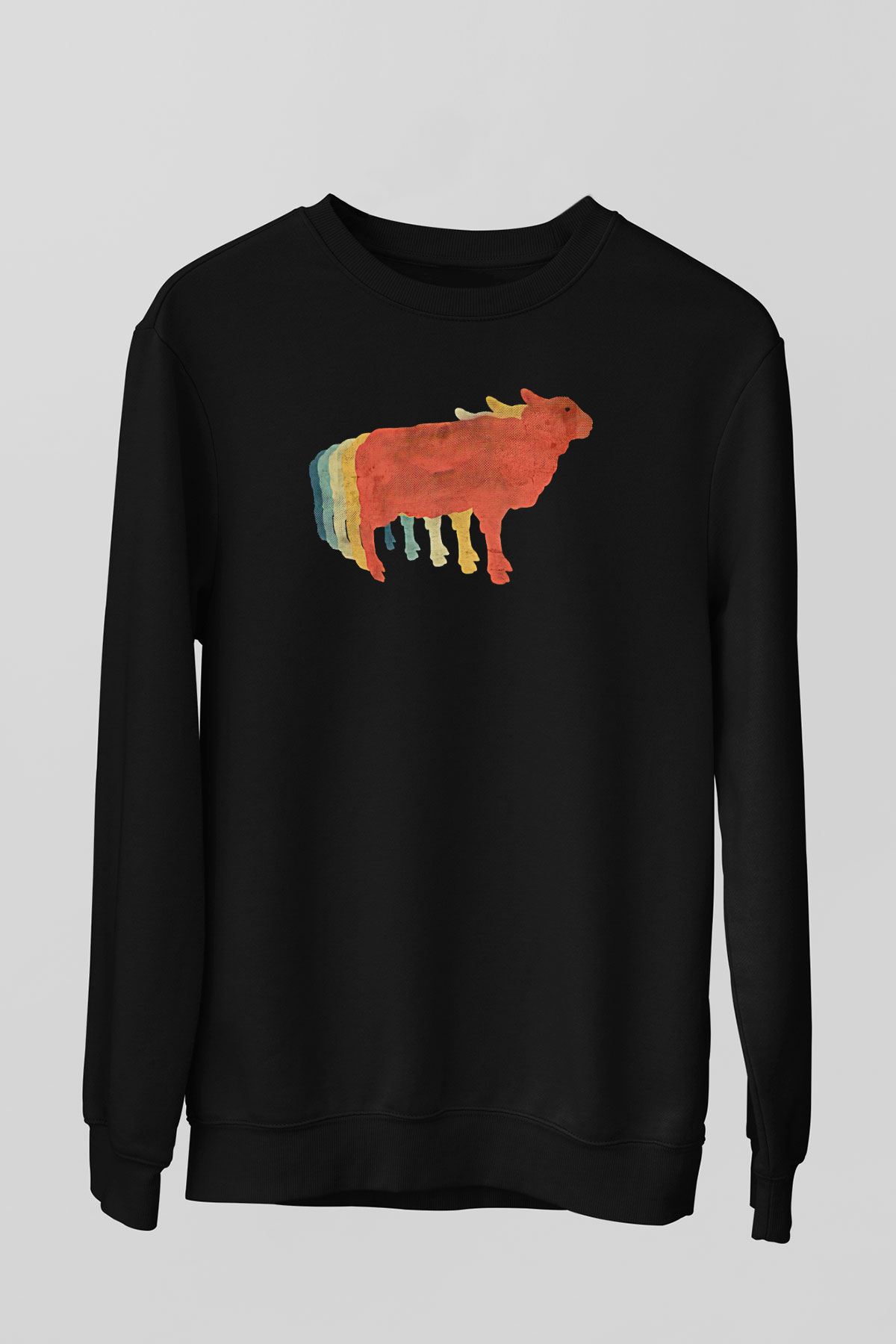 Kurban Bayramı Baskılı Unisex Siyah Sweatshirt