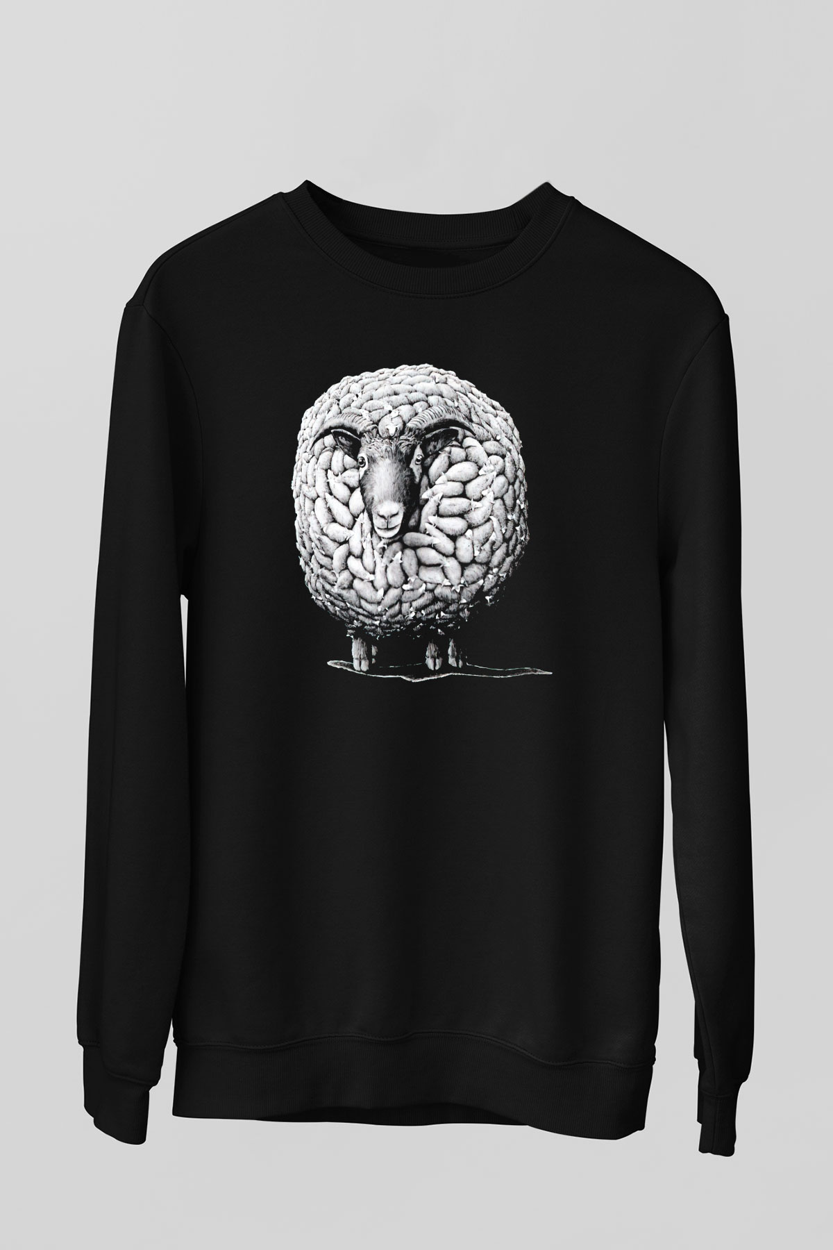 Kurban Bayramı Baskılı Unisex Siyah Sweatshirt