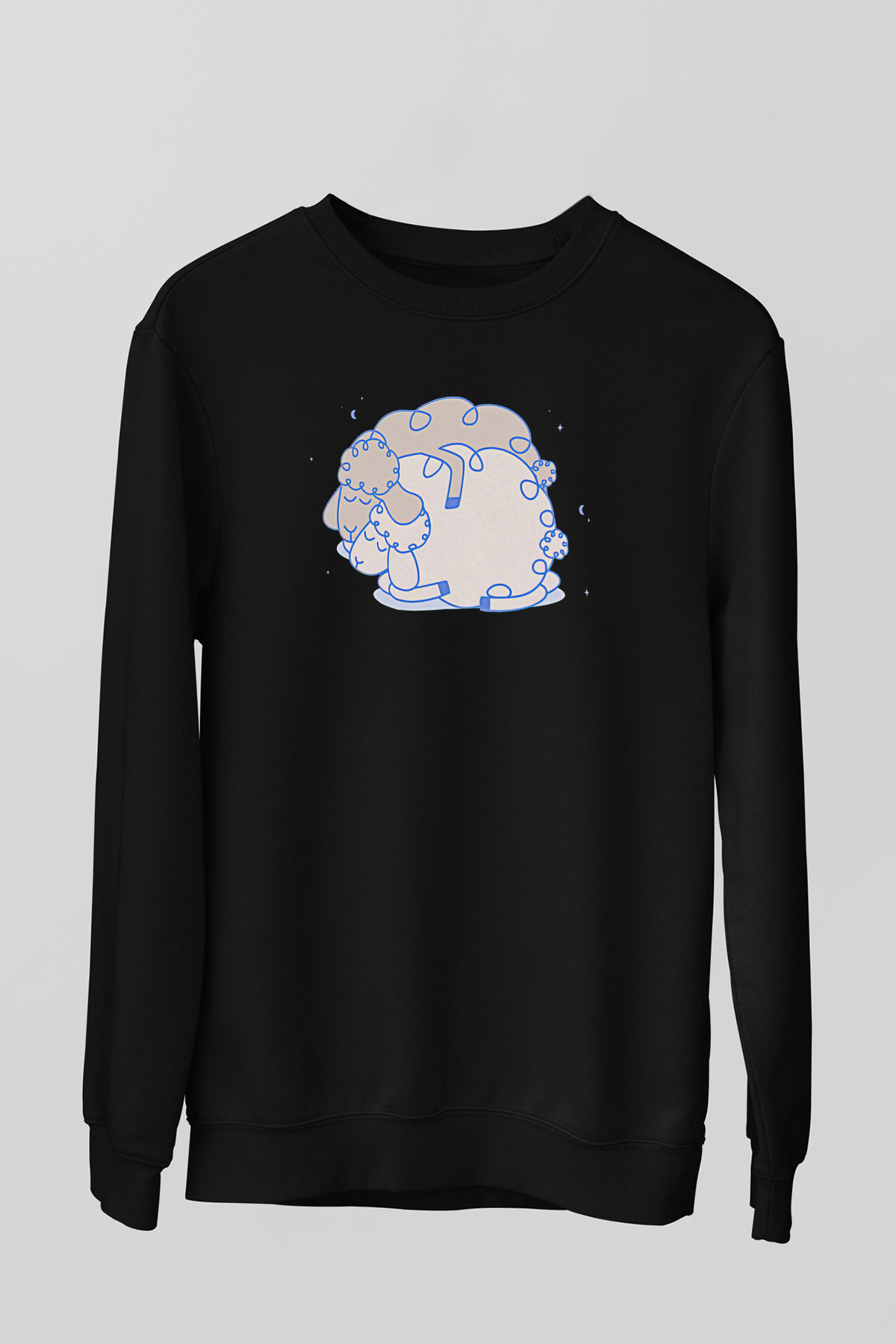 Kurban Bayramı Baskılı Unisex Siyah Sweatshirt